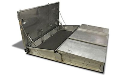 Oversized stainless steel hatch