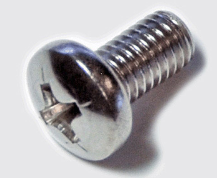 Phillips flat head screw.